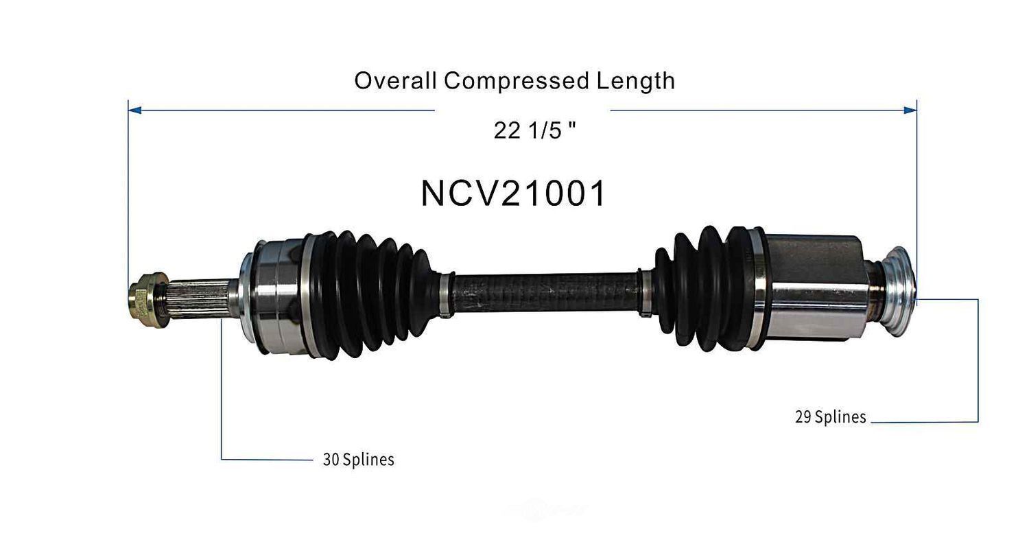 Right New CV Complete Assy   GSP North America   NCV21001