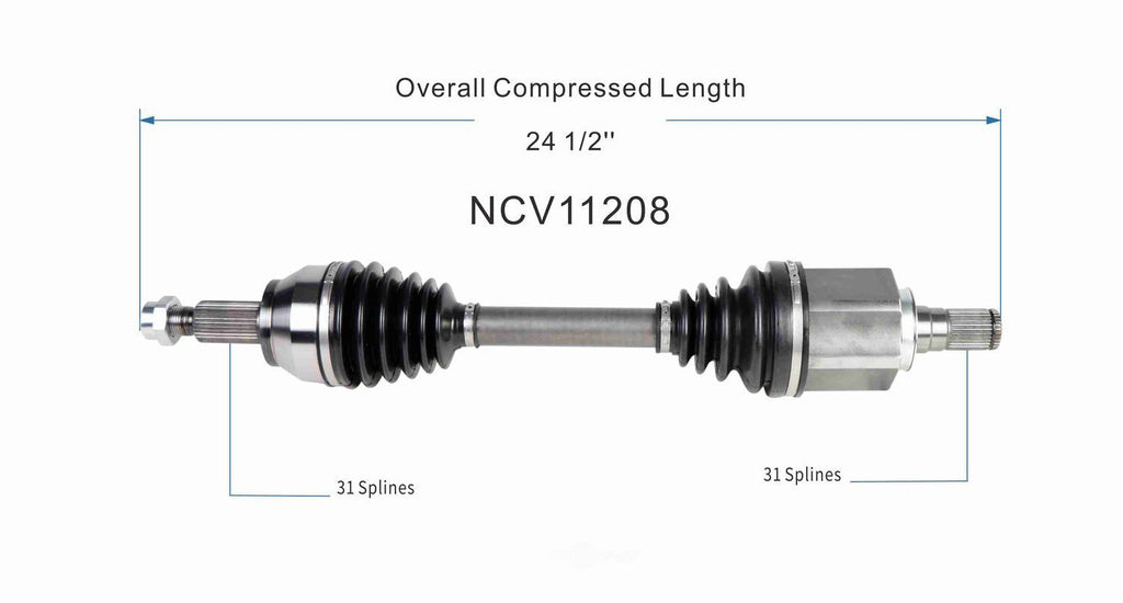 Left New CV Complete Assy   GSP North America   NCV11208