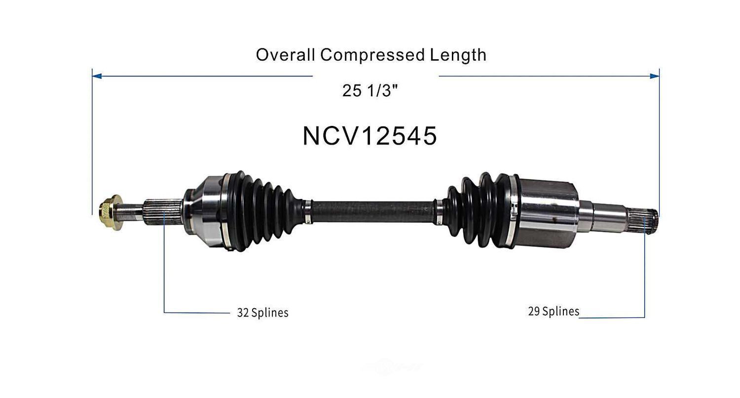 Left New CV Complete Assy   GSP North America   NCV12545