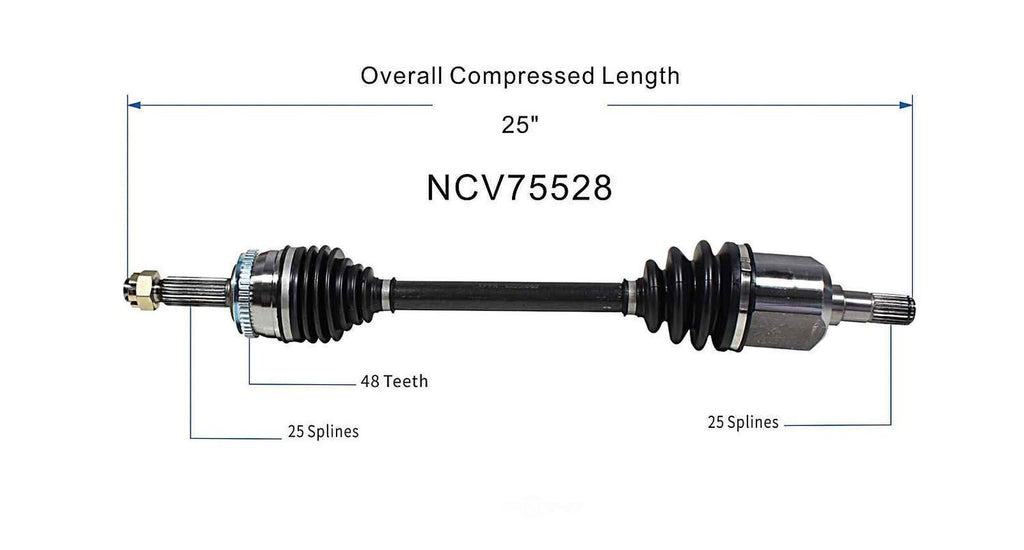 Left New CV Complete Assy   GSP North America   NCV75528