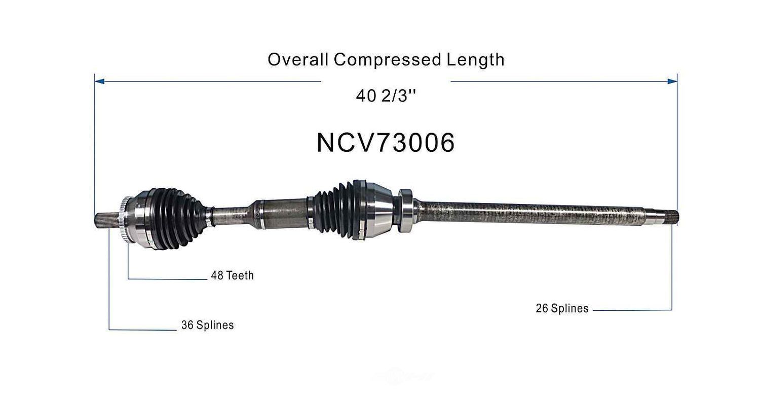 Right New CV Complete Assy   GSP North America   NCV73006