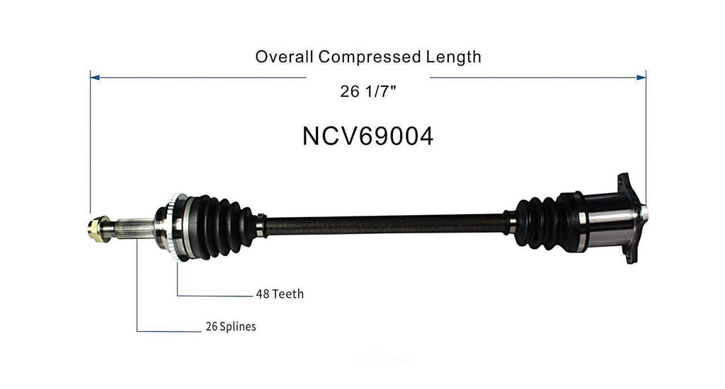 Axle Shaft Assy- CV Shaft   GSP North America   NCV69004