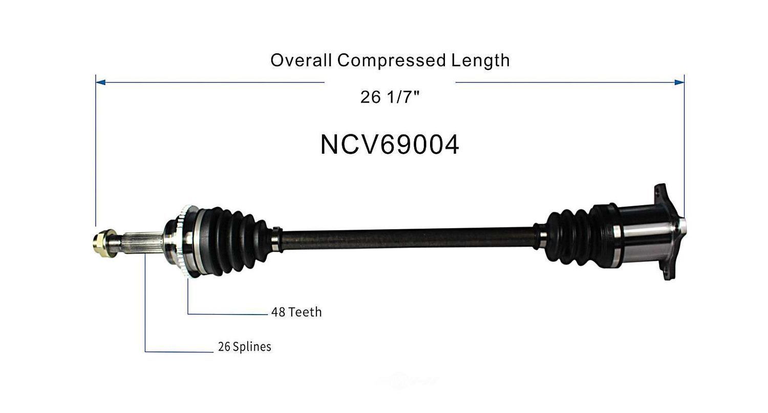 Axle Shaft Assy- CV Shaft   GSP North America   NCV69004