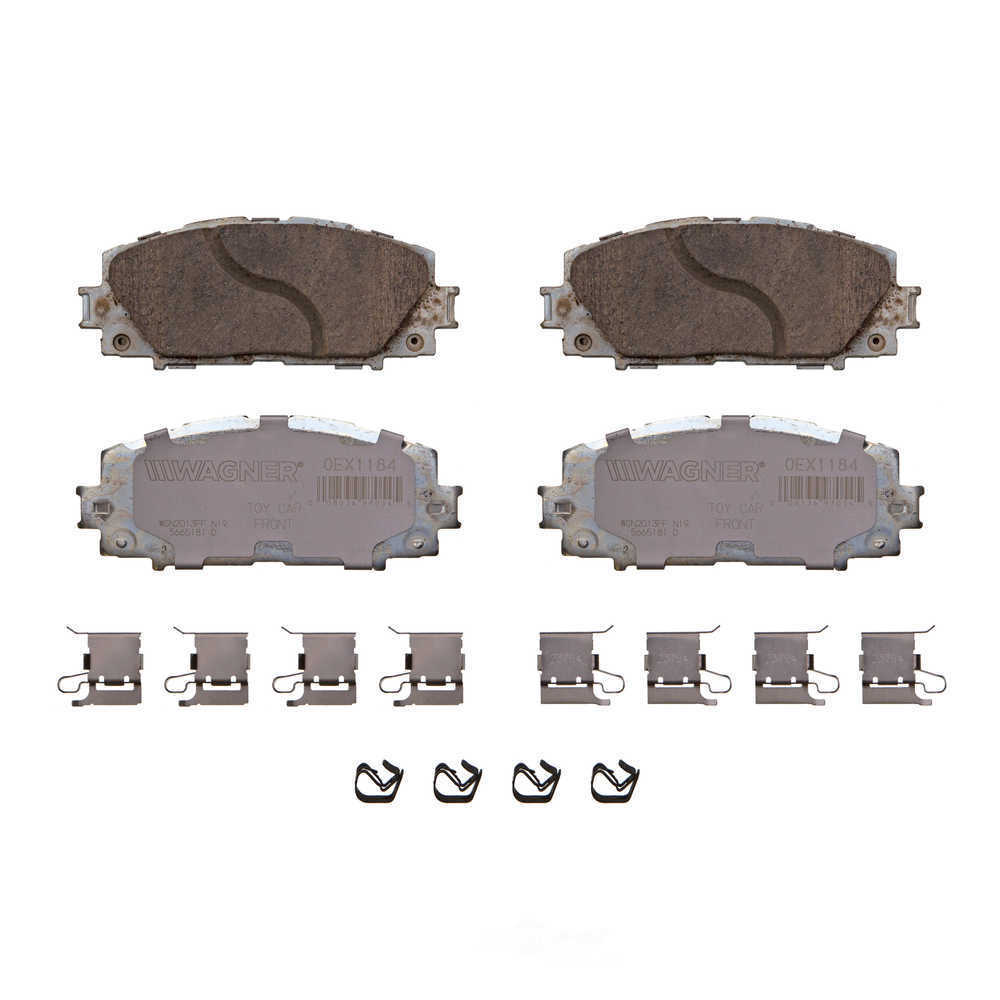 Frt Premium Ceramic Brake Pads  Wagner  OEX1184