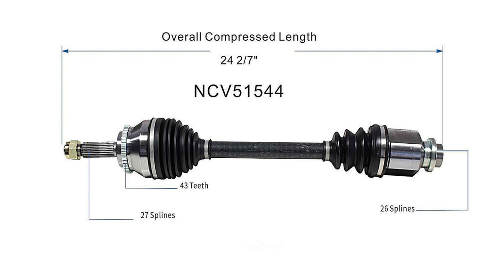 Left New CV Complete Assy   GSP North America   NCV51544