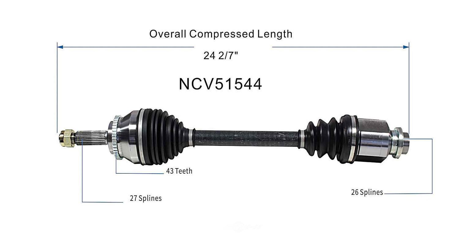 Left New CV Complete Assy   GSP North America   NCV51544
