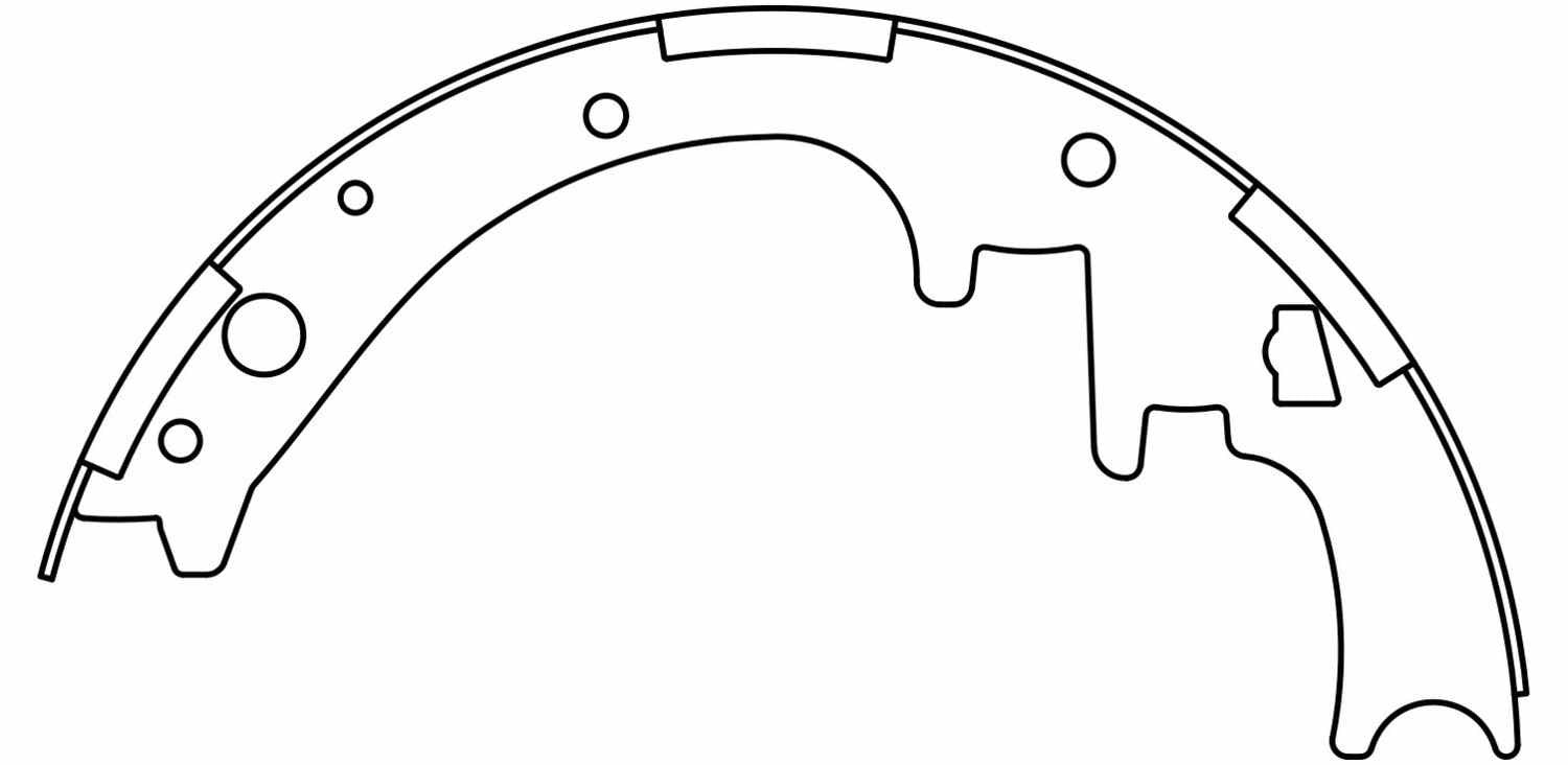 Rr Premium Brake Shoes  Centric Parts  111.04450
