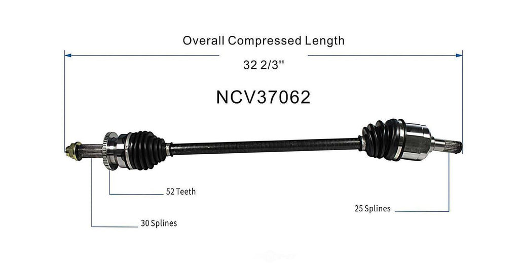 Right New CV Complete Assy   GSP North America   NCV37062