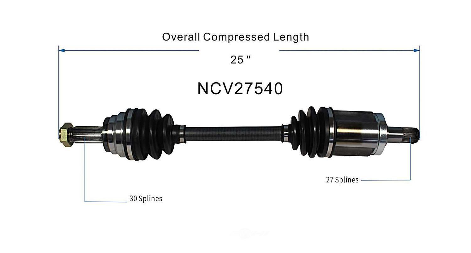 Left New CV Complete Assy   GSP North America   NCV27540