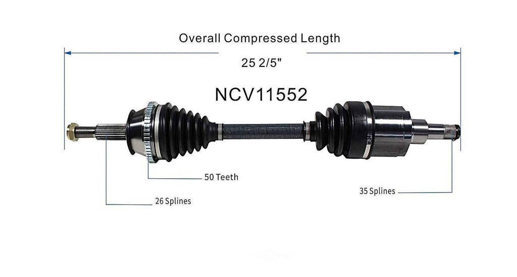Right New CV Complete Assy   GSP North America   NCV11552