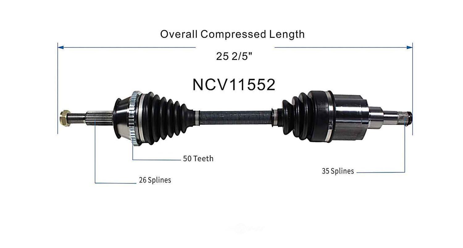 Right New CV Complete Assy   GSP North America   NCV11552