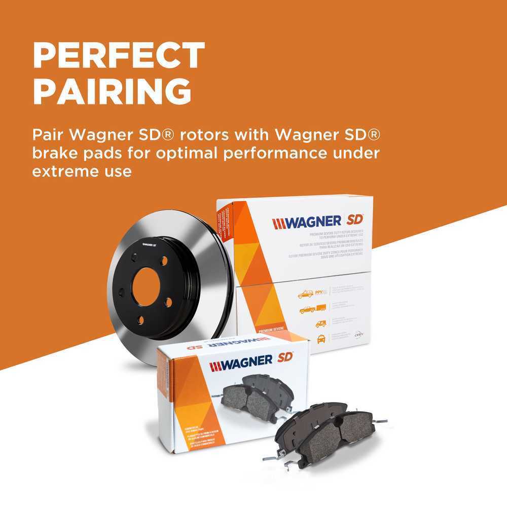 Front Severe Duty Brake Rotor  Wagner  DSX180579E