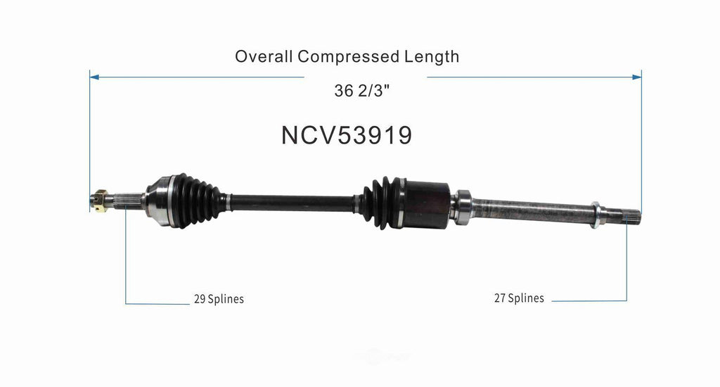 Right New CV Complete Assy   GSP North America   NCV53919