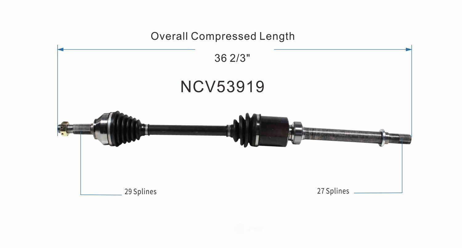 Right New CV Complete Assy   GSP North America   NCV53919