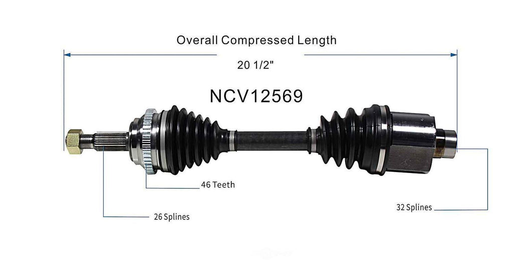 Right New CV Complete Assy   GSP North America   NCV12569