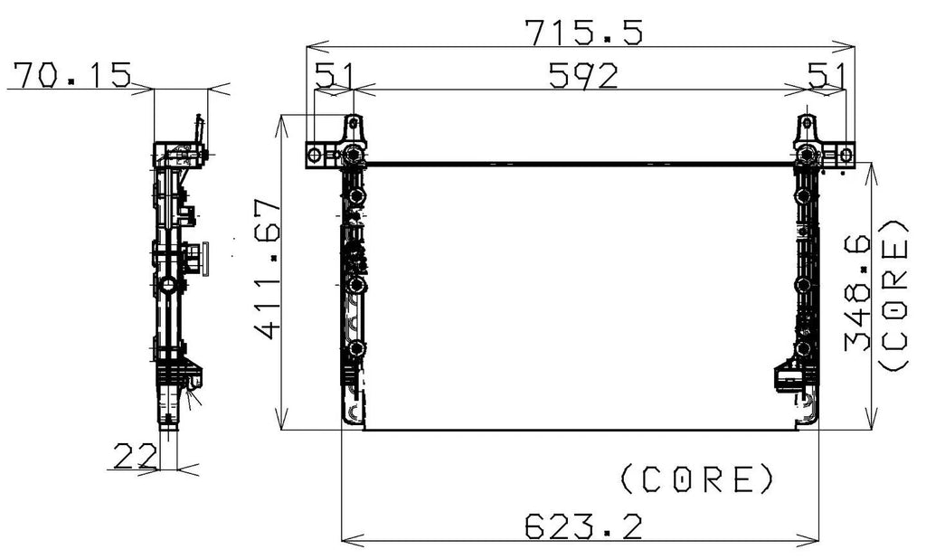 A/C Condenser  DENSO  477-0504