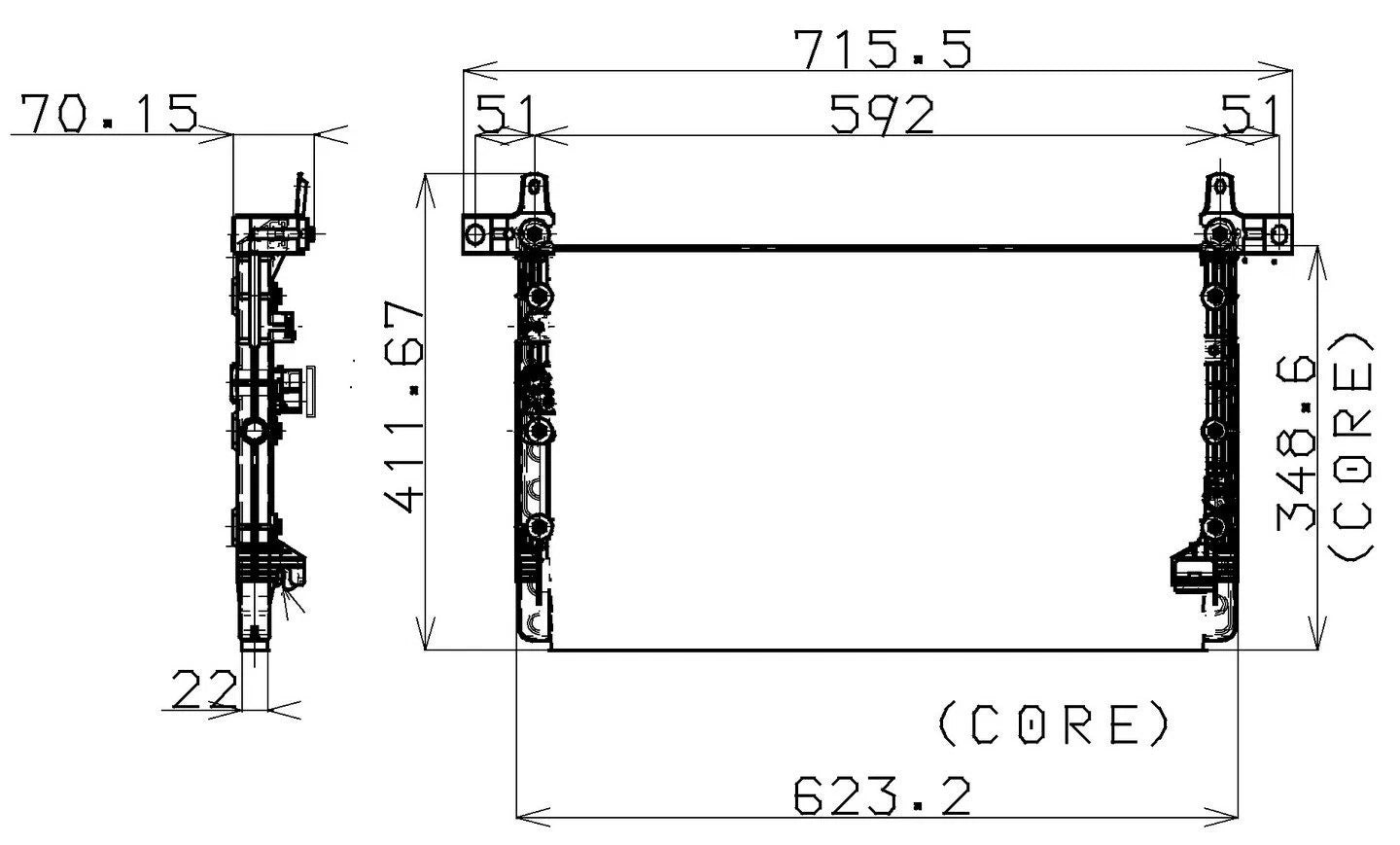 A/C Condenser  DENSO  477-0504