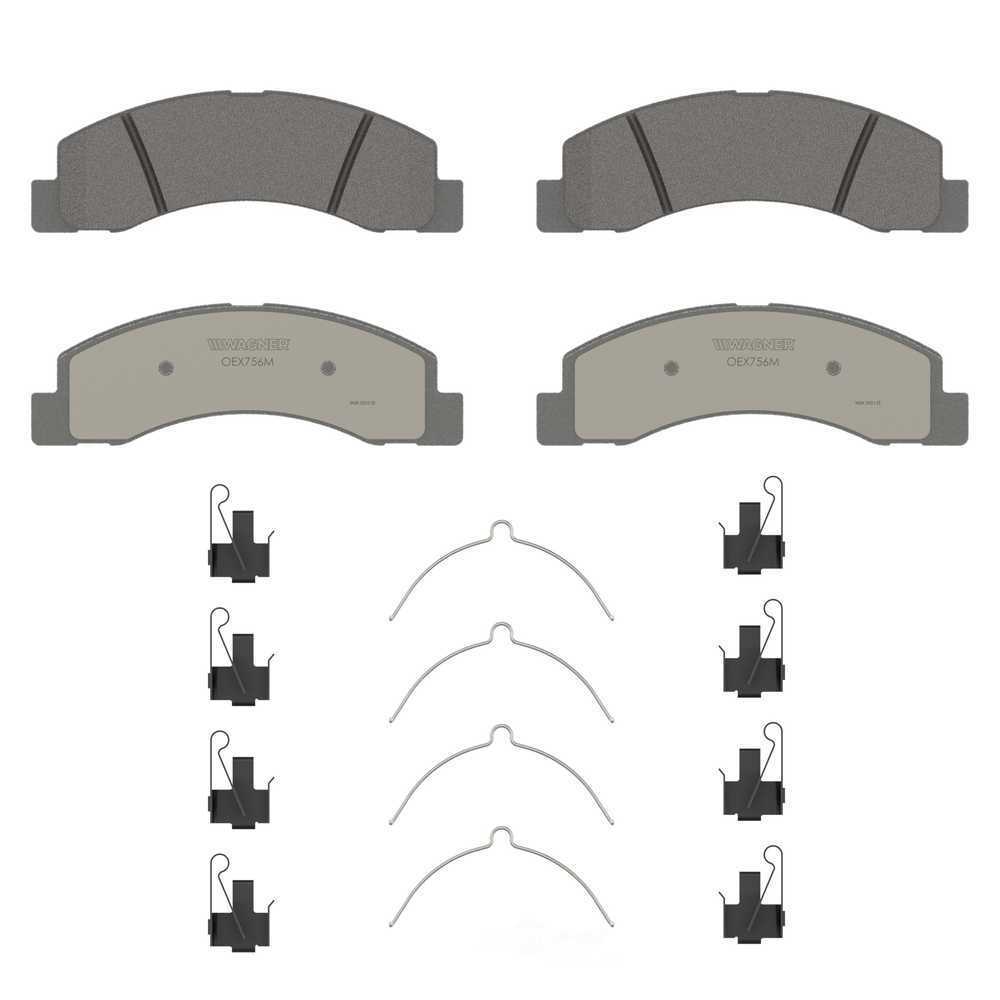 Frt Premium Ceramic Brake Pads  Wagner  OEX756M