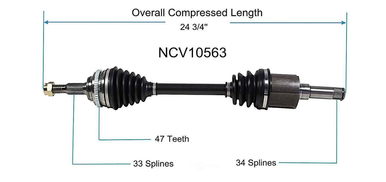 Left New CV Complete Assy   GSP North America   NCV10563