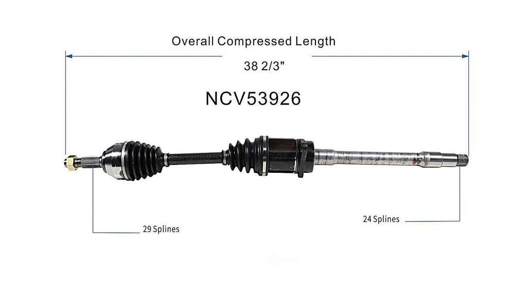 Right New CV Complete Assy   GSP North America   NCV53926