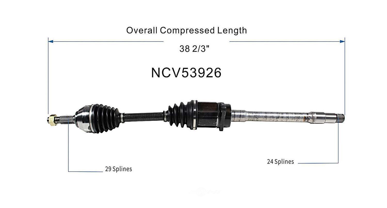 Right New CV Complete Assy   GSP North America   NCV53926
