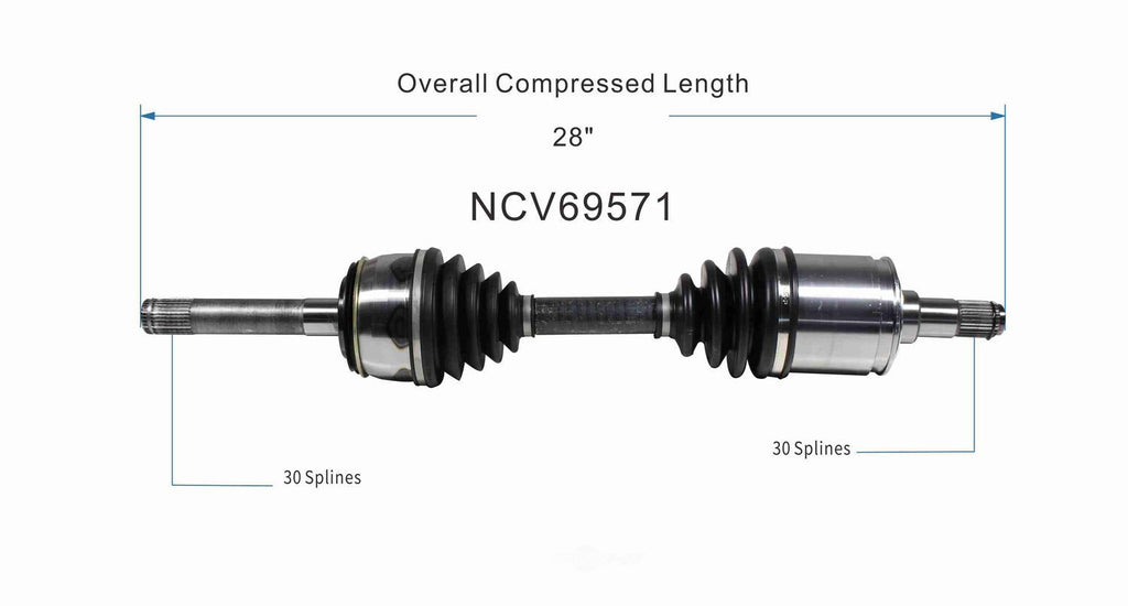 Axle Shaft Assy- CV Shaft   GSP North America   NCV69571