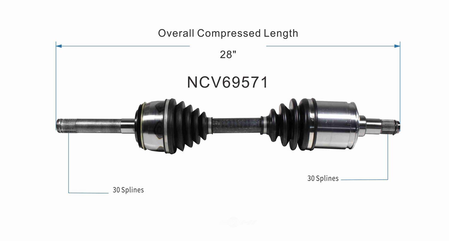 Axle Shaft Assy- CV Shaft   GSP North America   NCV69571