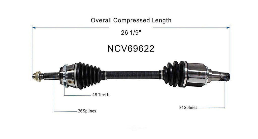 Left New CV Complete Assy   GSP North America   NCV69622