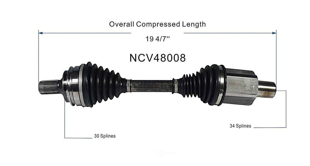 Left New CV Complete Assy   GSP North America   NCV48008