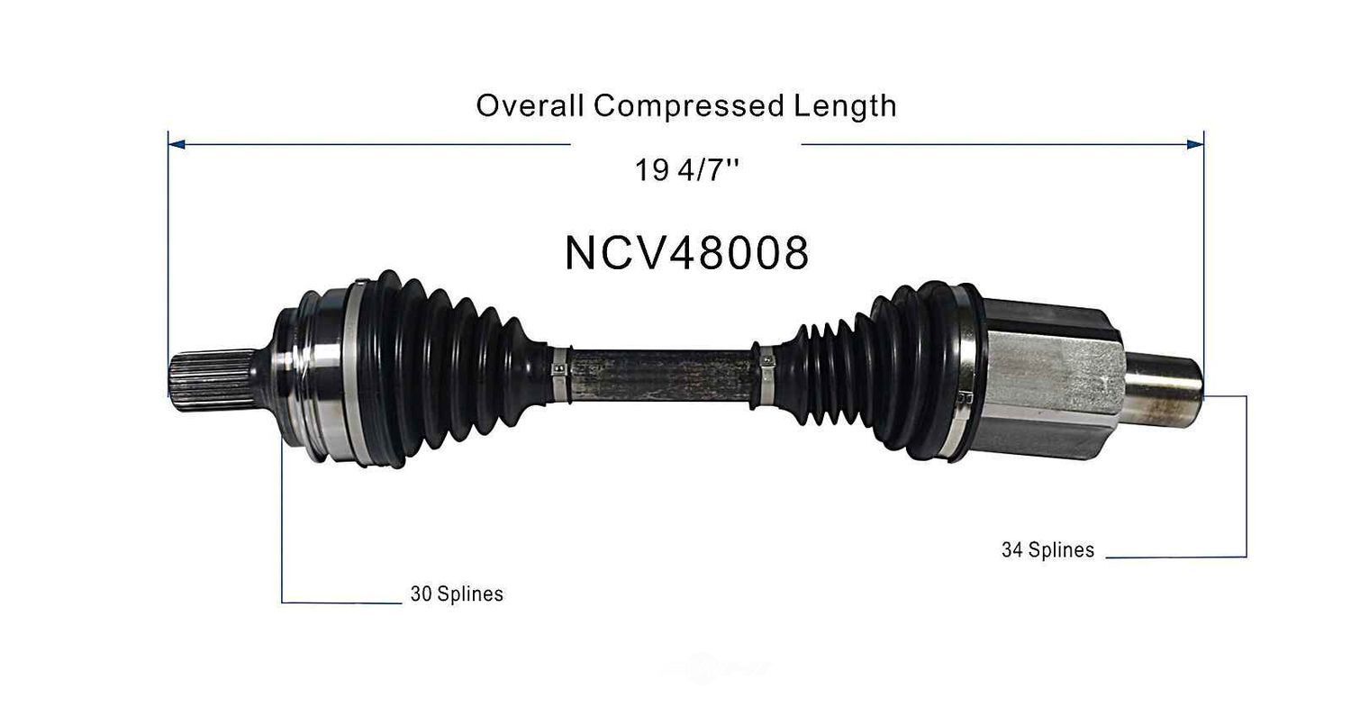 Left New CV Complete Assy   GSP North America   NCV48008