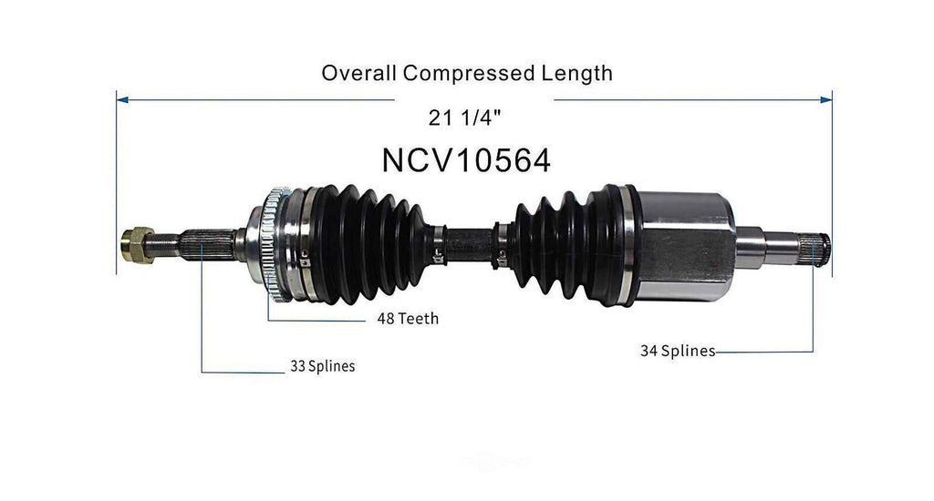 Right New CV Complete Assy   GSP North America   NCV10564