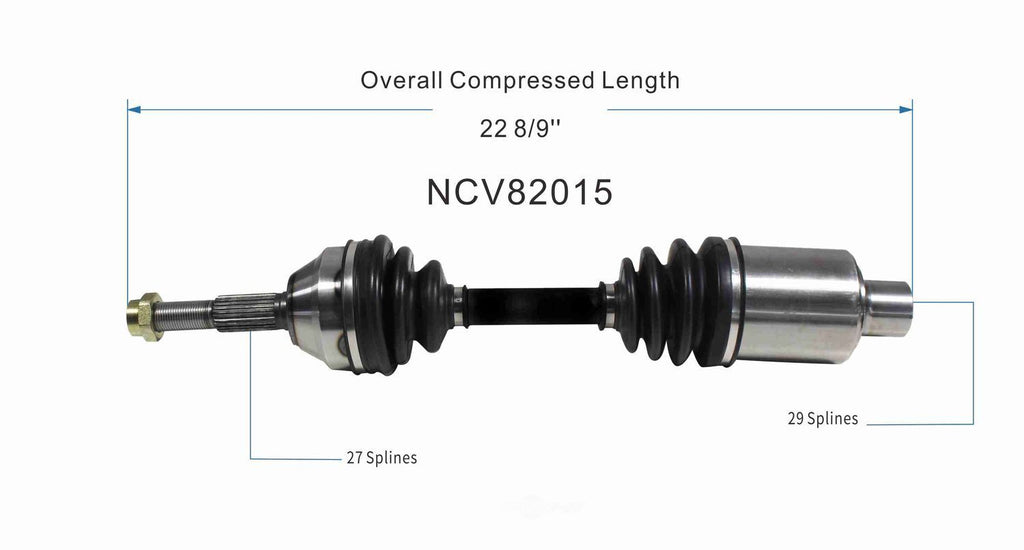 Right New CV Complete Assy   GSP North America   NCV82015
