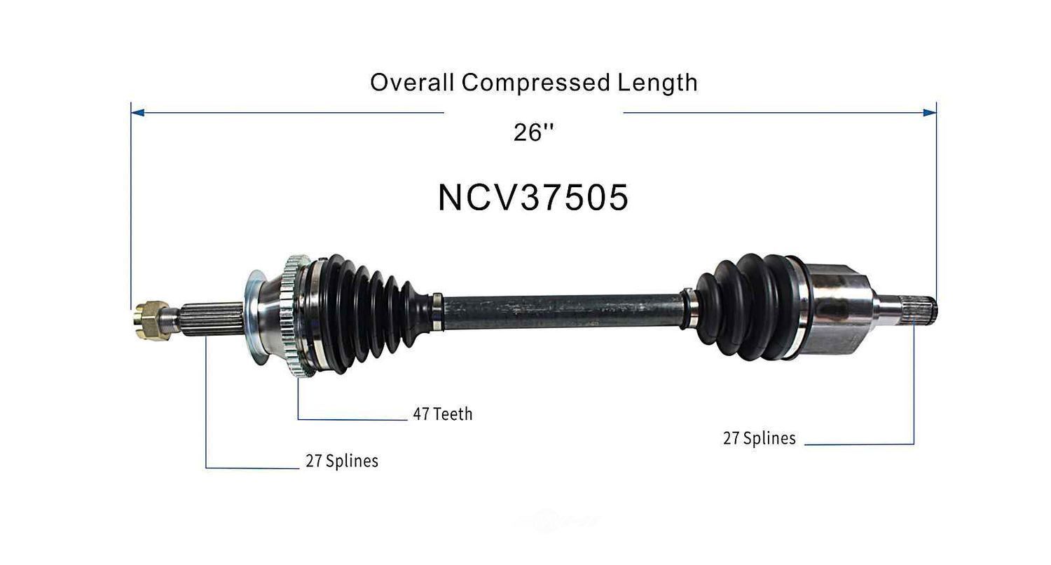 Left New CV Complete Assy   GSP North America   NCV37505