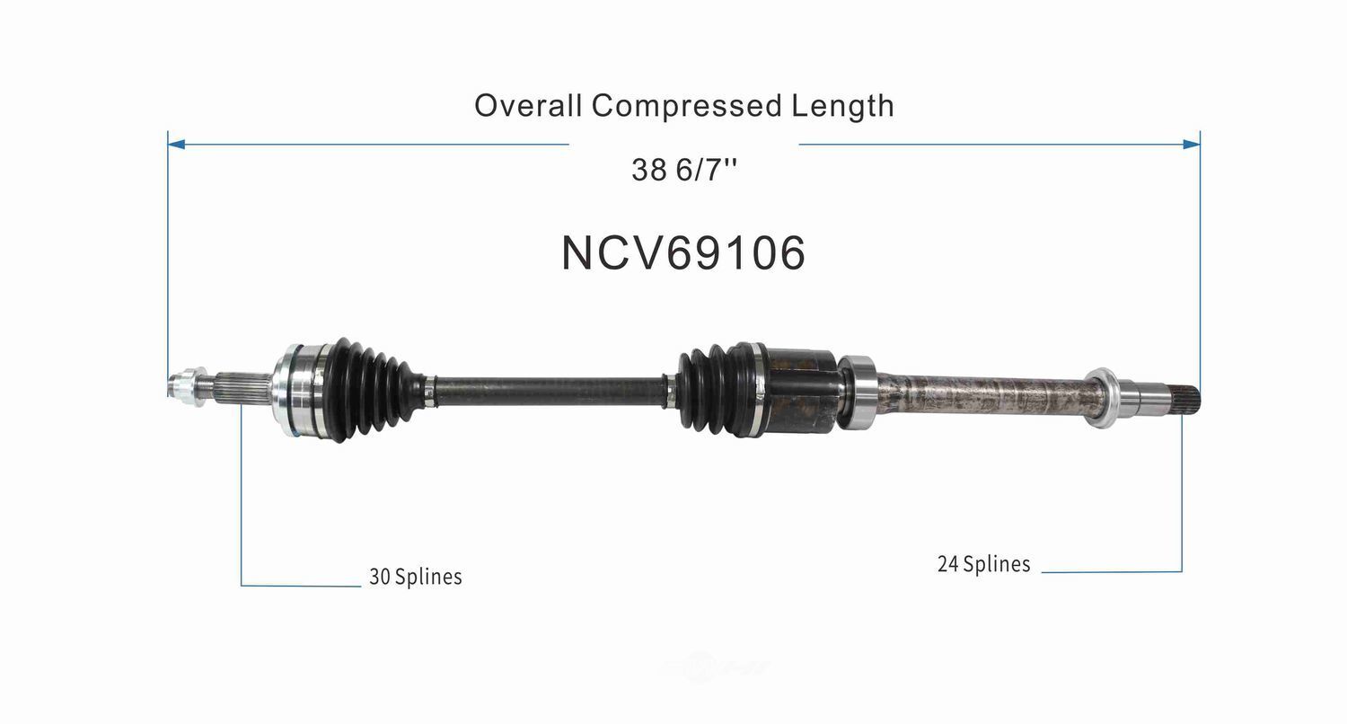 Right New CV Complete Assy   GSP North America   NCV69106