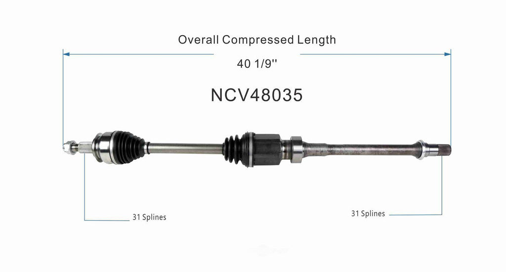 Right New CV Complete Assy   GSP North America   NCV48035