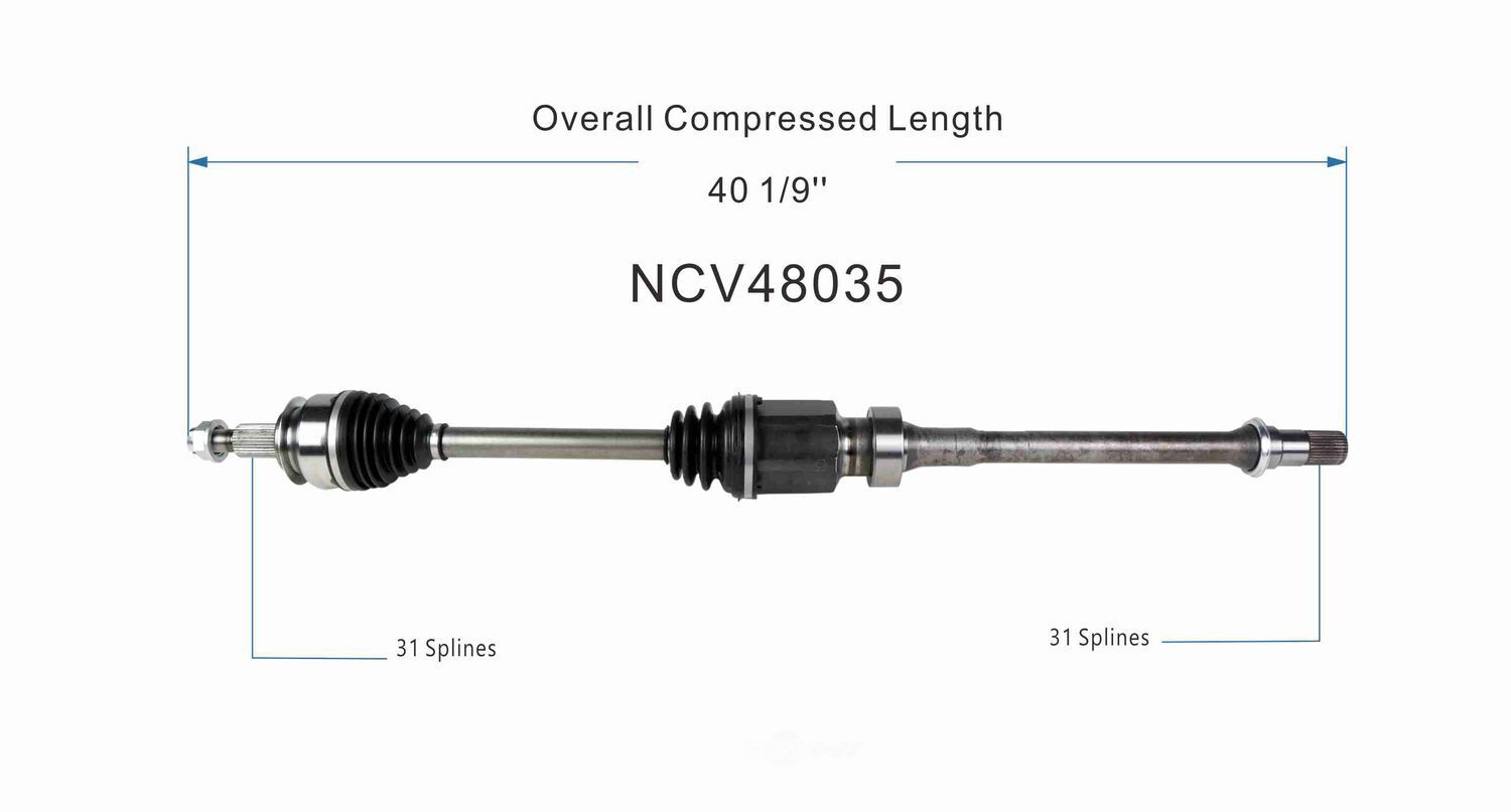 Right New CV Complete Assy   GSP North America   NCV48035