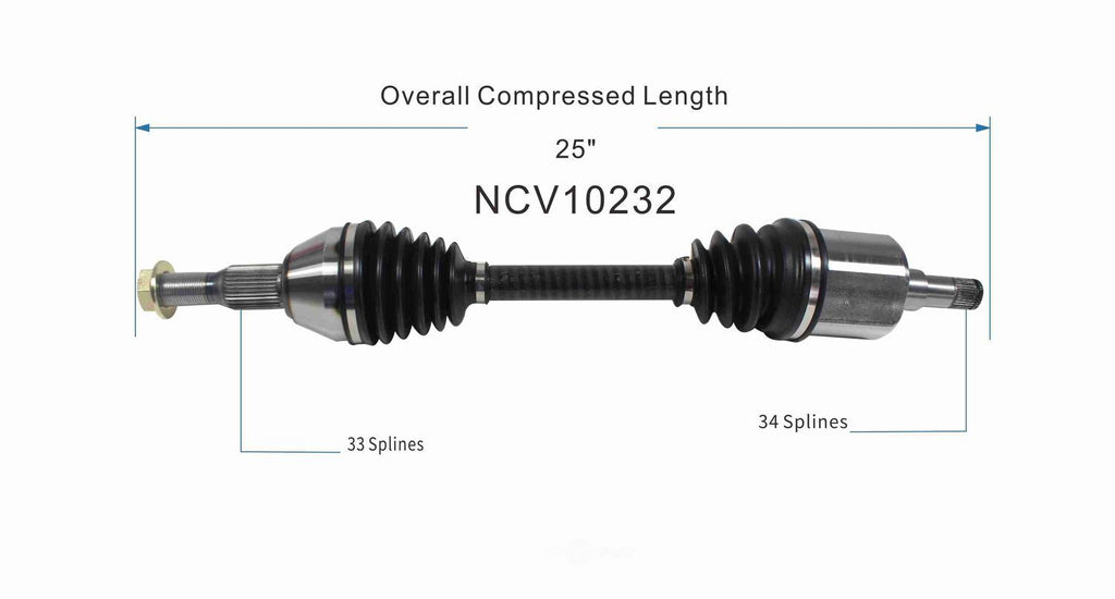 Right New CV Complete Assy   GSP North America   NCV10232