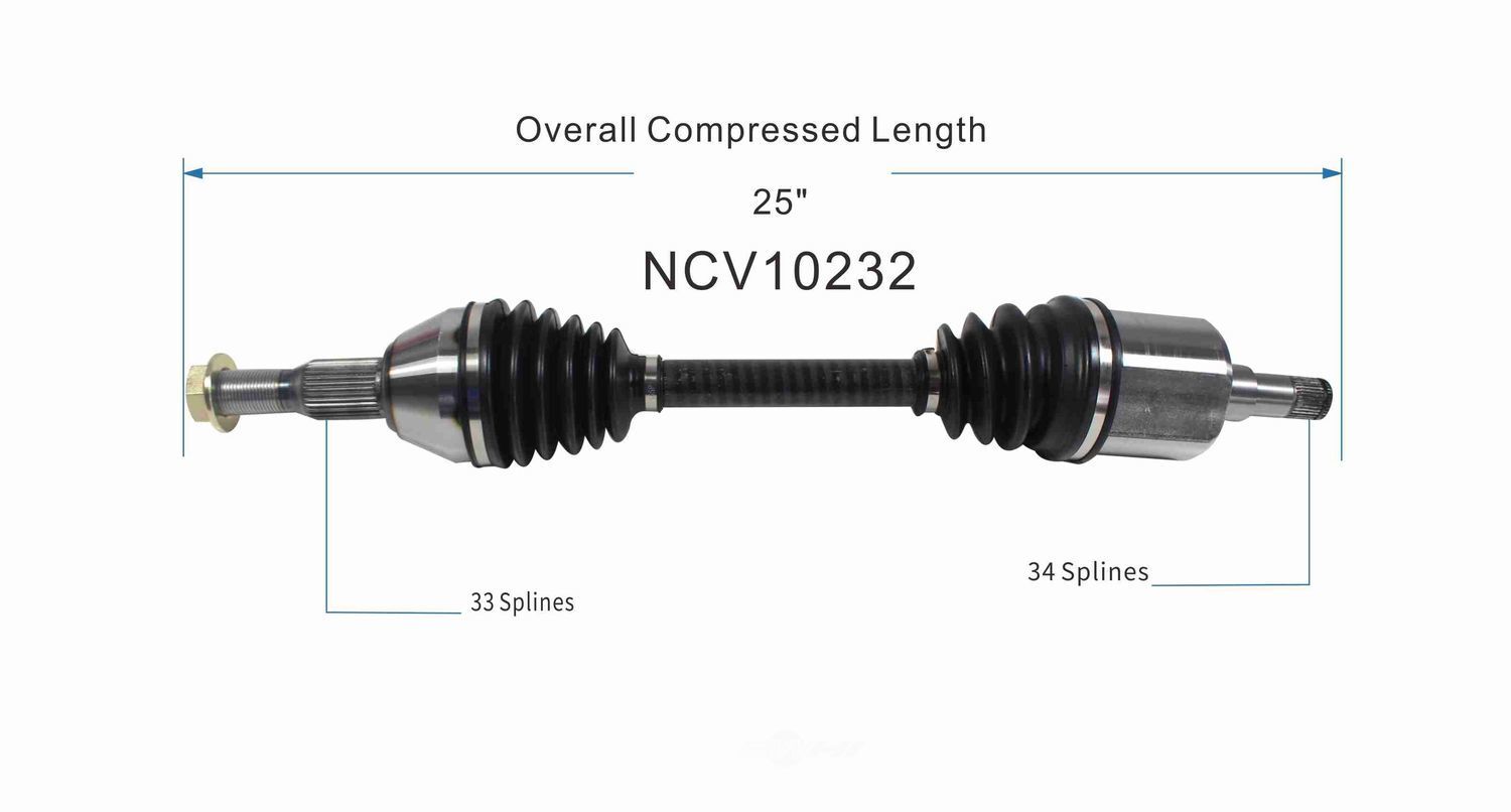 Right New CV Complete Assy   GSP North America   NCV10232