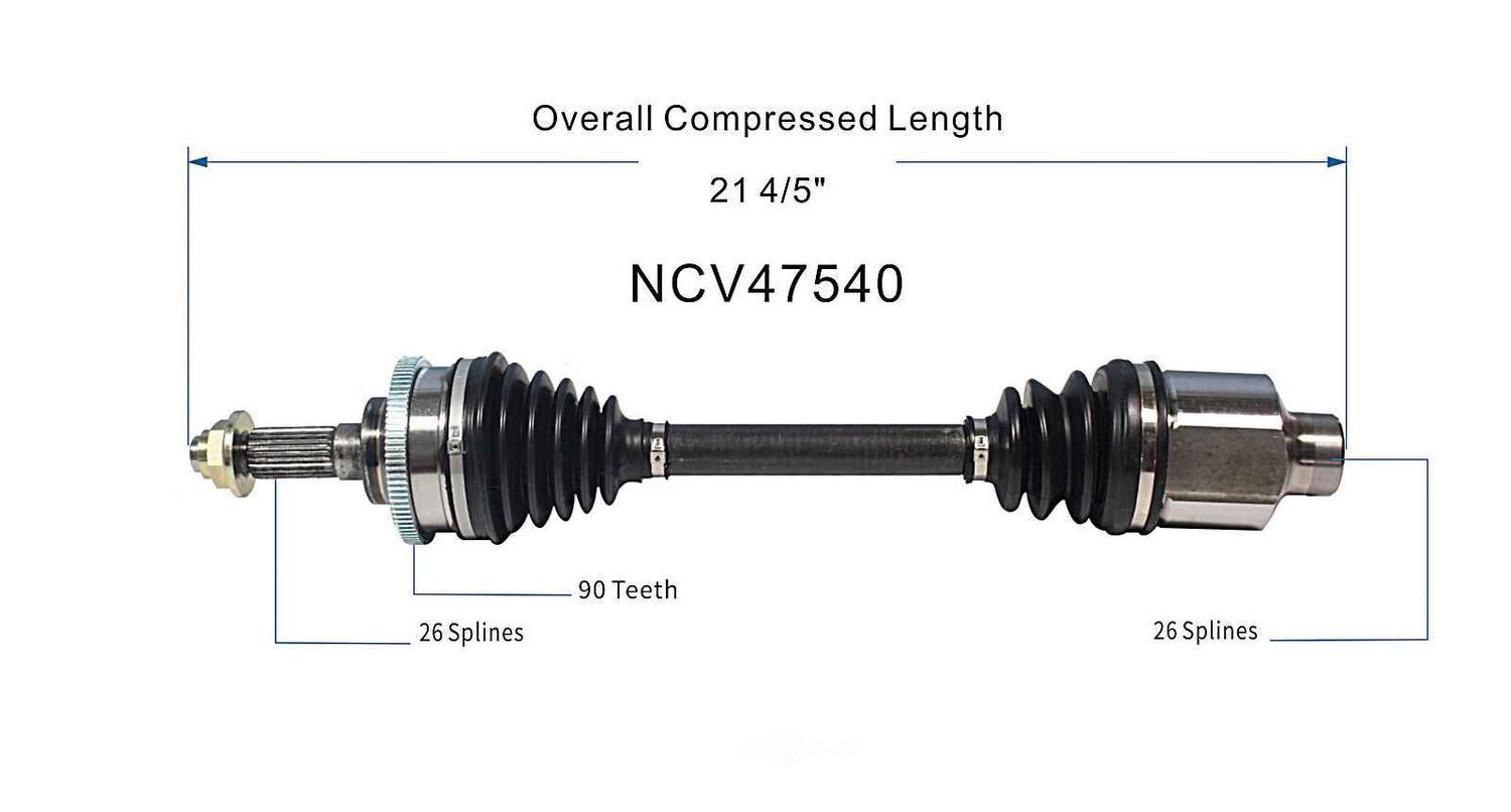Right New CV Complete Assy   GSP North America   NCV47540
