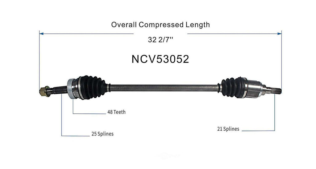 Axle Shaft Assy- CV Shaft   GSP North America   NCV53052