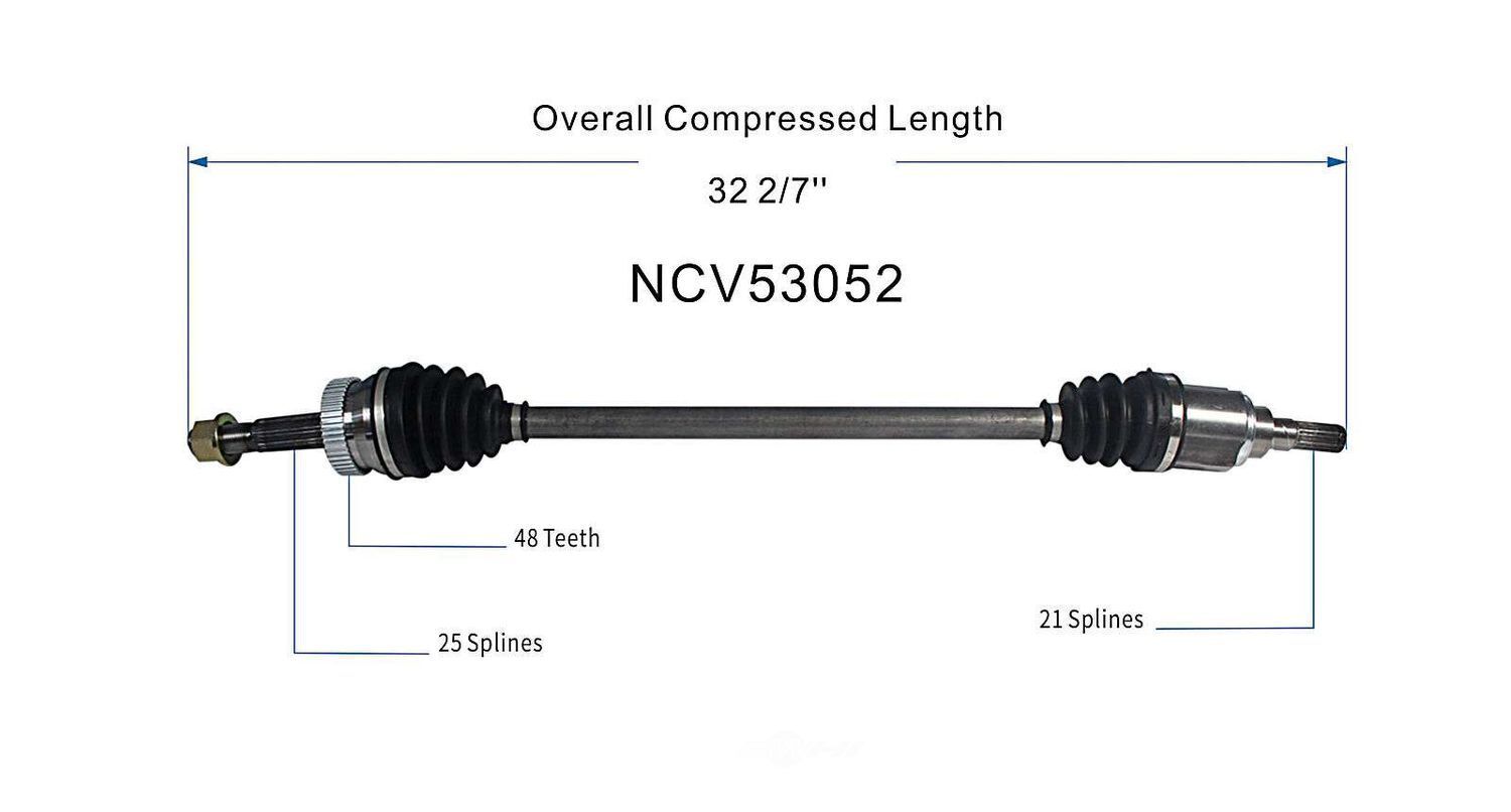 Axle Shaft Assy- CV Shaft   GSP North America   NCV53052