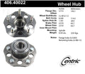 Rr Hub Assy  Centric Parts  406.40022