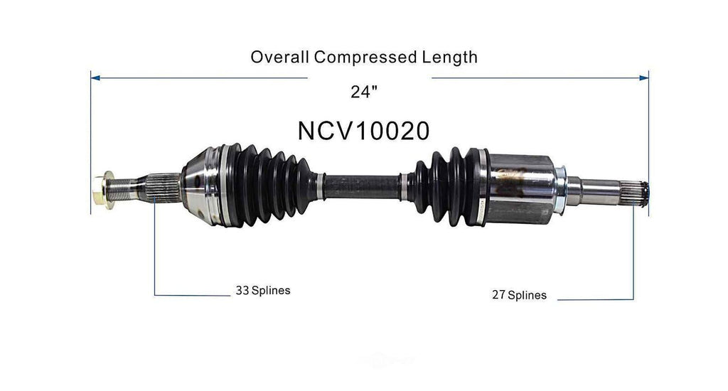 Left New CV Complete Assy   GSP North America   NCV10020