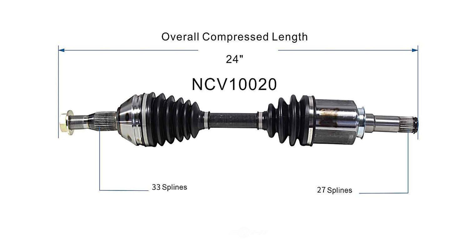 Left New CV Complete Assy   GSP North America   NCV10020