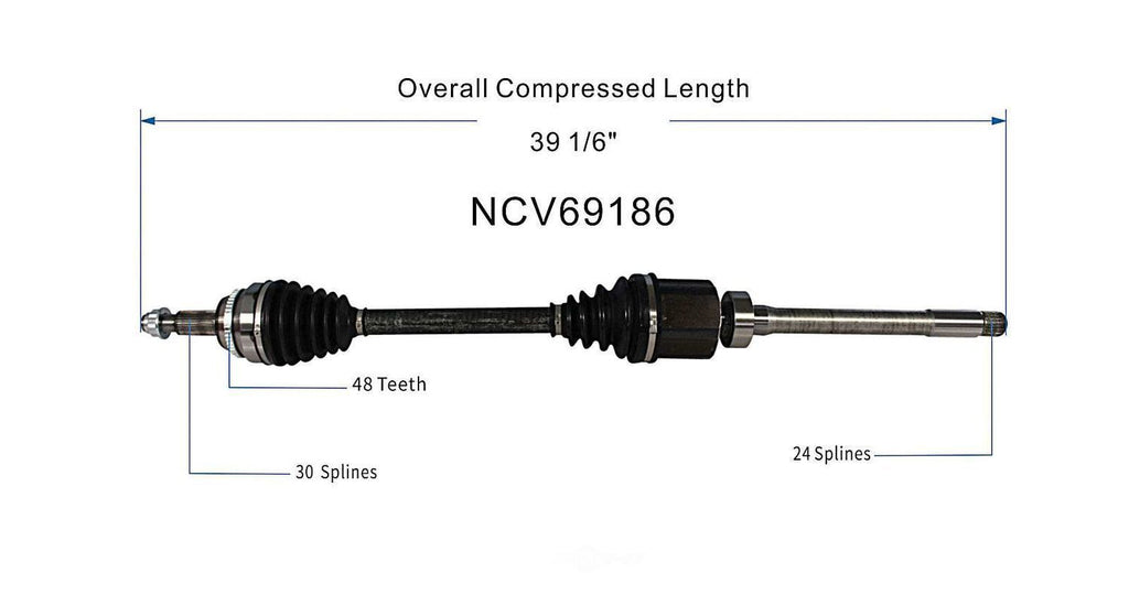 Right New CV Complete Assy   GSP North America   NCV69186
