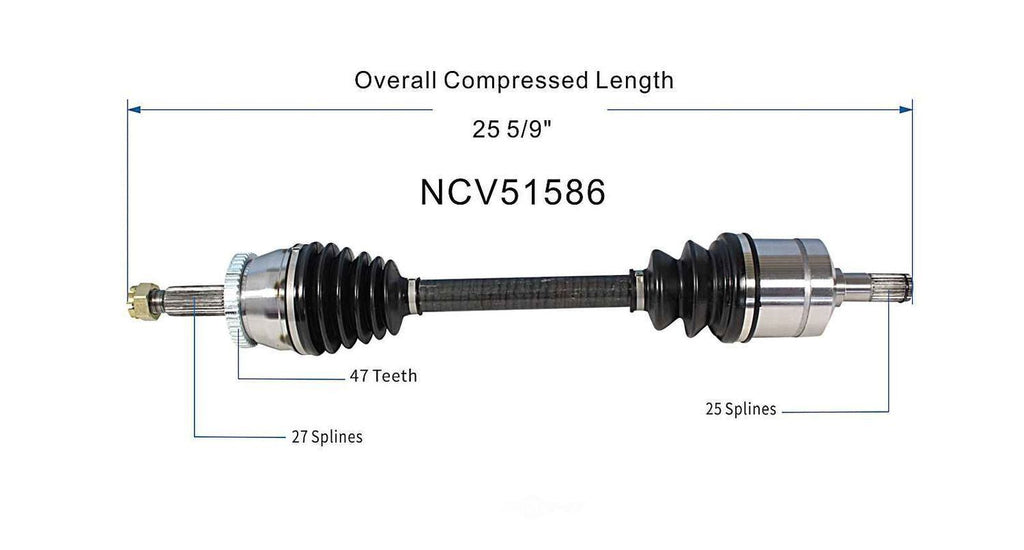Right New CV Complete Assy   GSP North America   NCV51586
