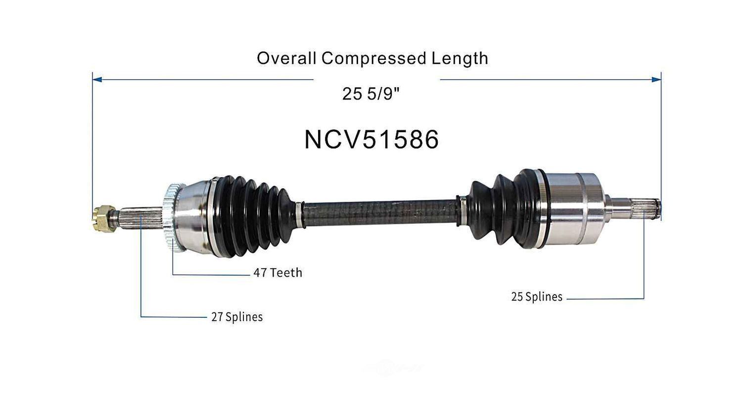 Right New CV Complete Assy   GSP North America   NCV51586