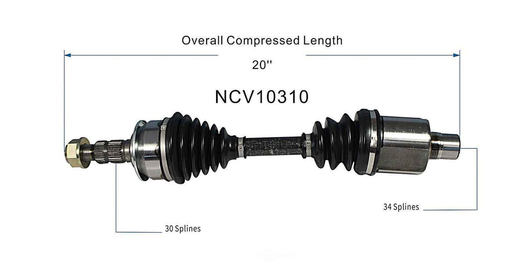 Left New CV Complete Assy   GSP North America   NCV10310