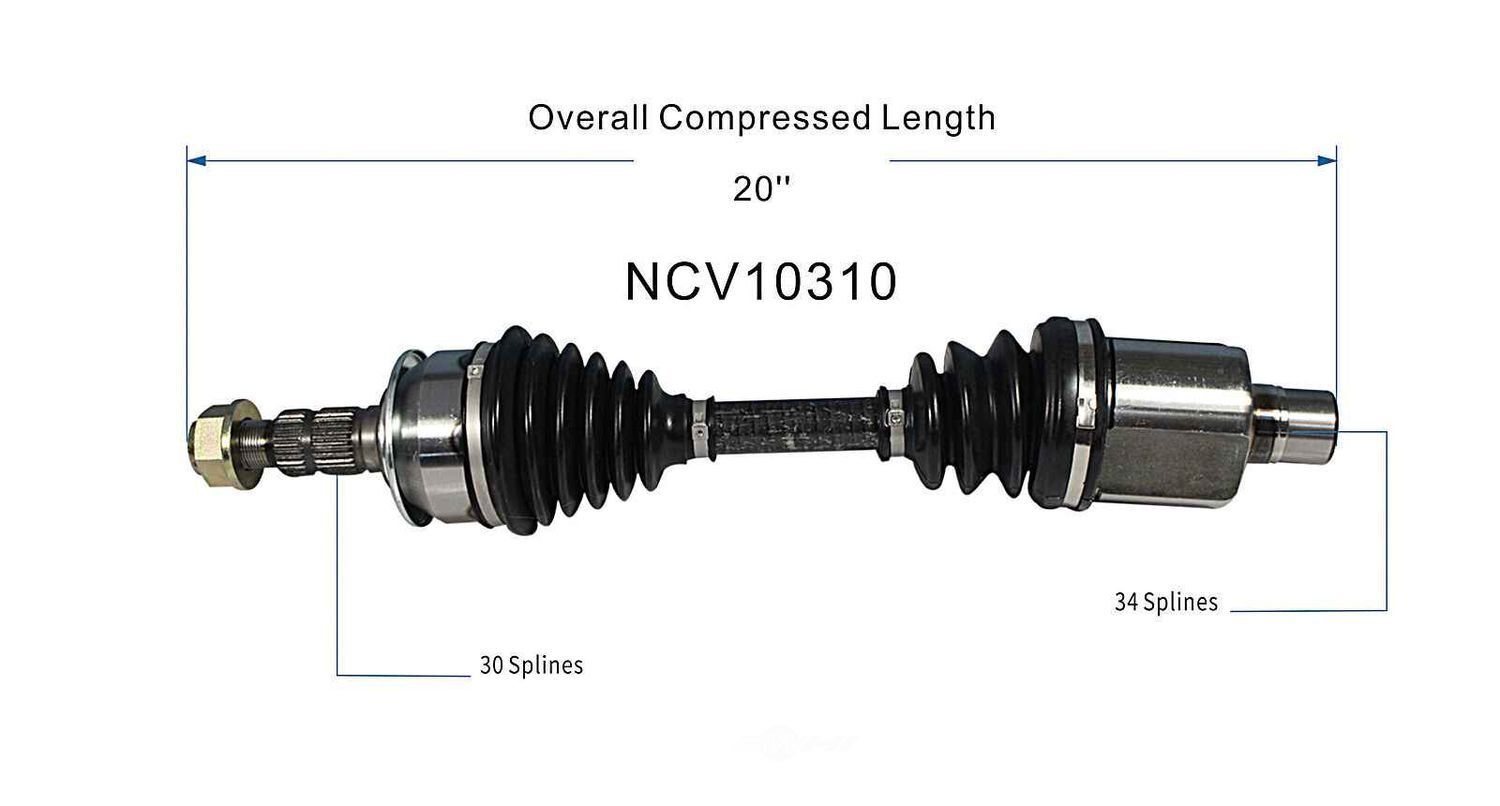 Left New CV Complete Assy   GSP North America   NCV10310
