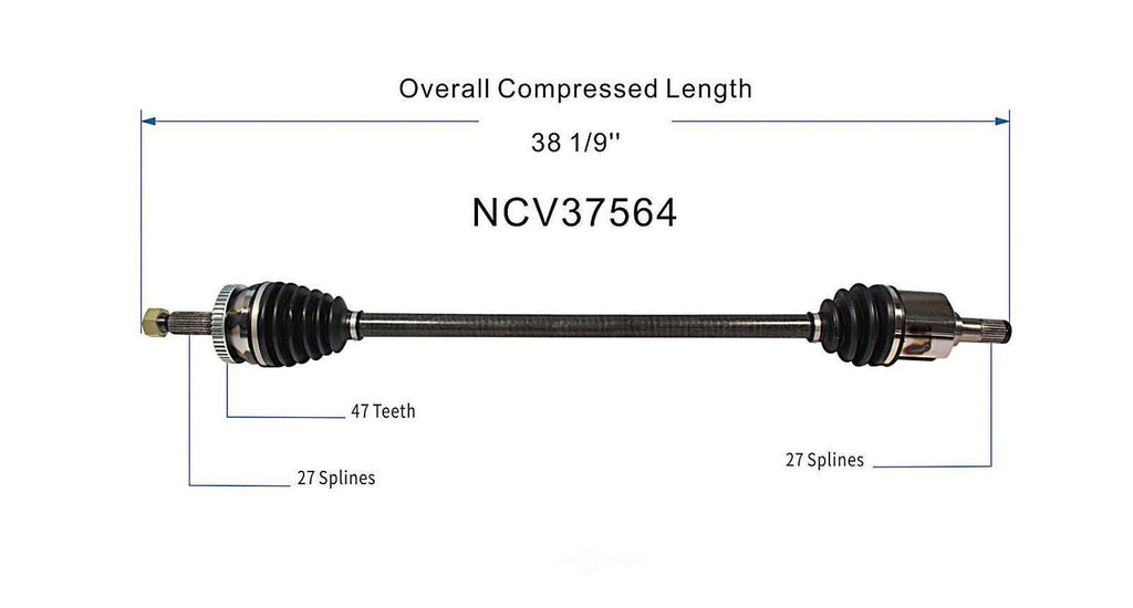 Right New CV Complete Assy   GSP North America   NCV37564